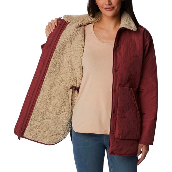 Columbia Women's Birchwood Quilted Jacket NWT BEETROOT SIZE XXL - Picture 4 of 10